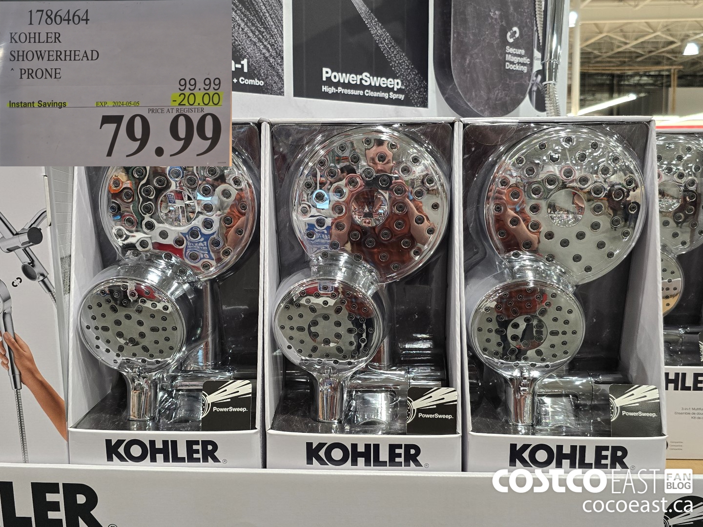 1786464 KOHLER SHOWERHEAD PRONE ($20.00 INSTANT SAVINGS EXPIRES ON 2024-05-05) $79.99