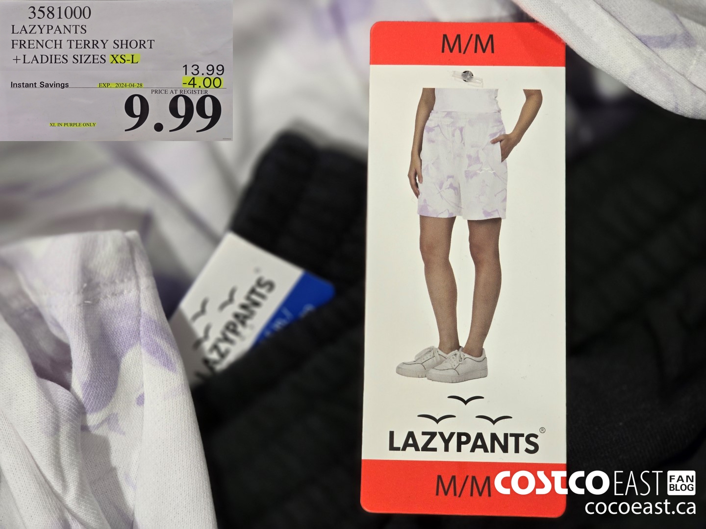 3581000 LAZYPANTS FRENCH TERRY SHORT +LADIES SIZES XS-XL ($4.00 INSTANT SAVINGS EXPIRES ON 2024-04-28) $9.99