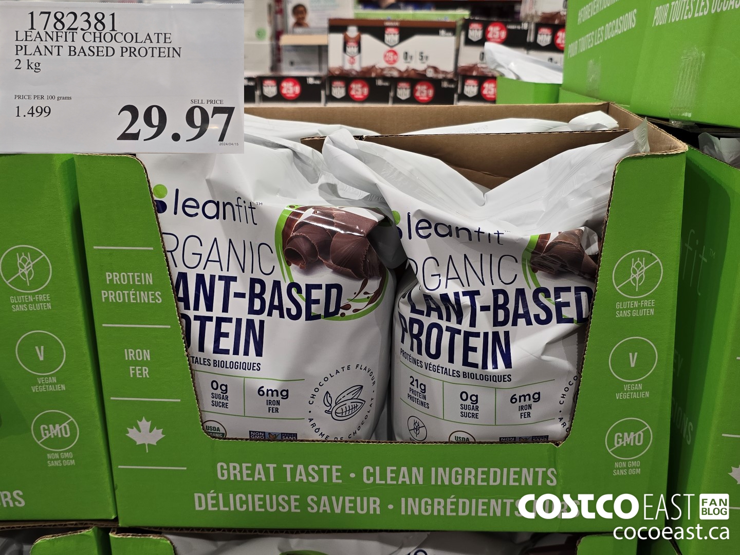 1782381 LEANFIT CHOCOLATE PLANT BASED PROTEIN 2 KG $29.97