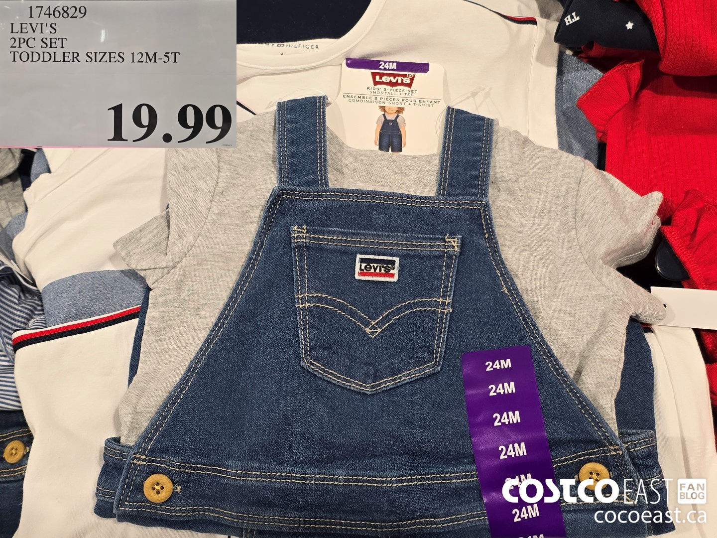 1746829 LEVI'S 2PC SET TODDLER SIZES 12M-5T  $19.99