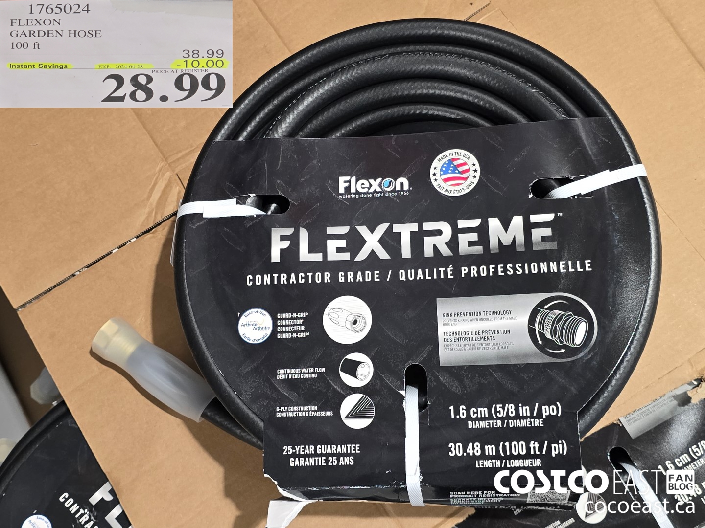 1765024 LEXON GARDEN HOSE 100 ft ($10.00 INSTANT SAVINGS EXPIRES ON 2024-04-28) $28.99