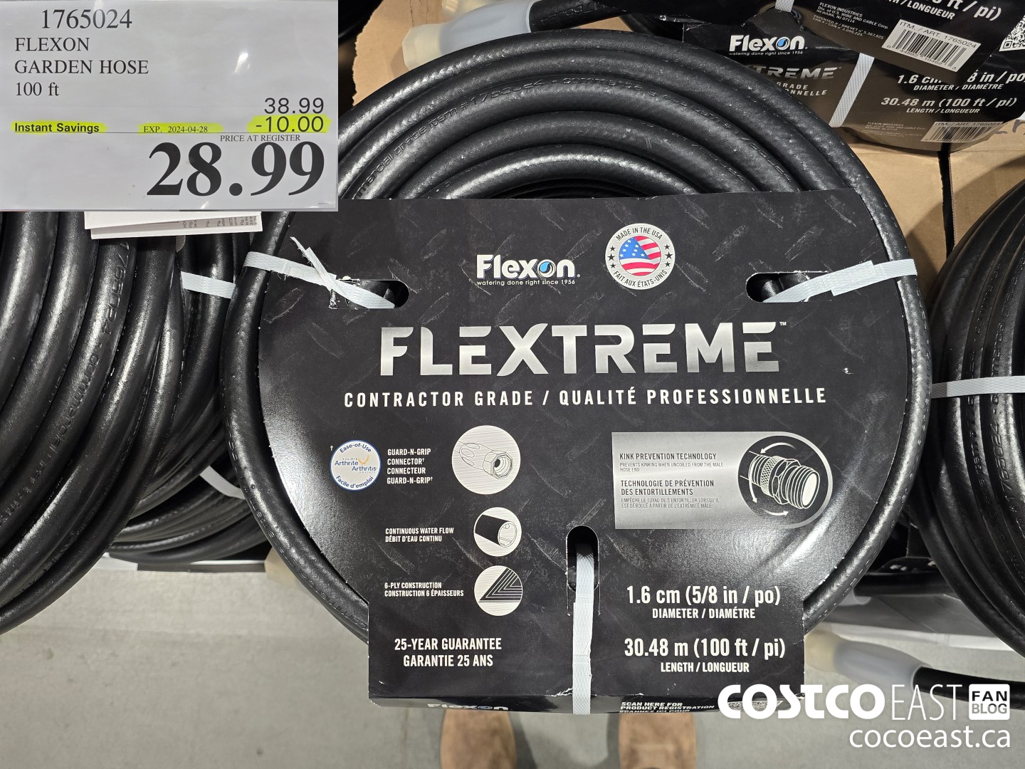 1765024 LEXON GARDEN HOSE 100 ft ($10.00 INSTANT SAVINGS EXPIRES ON 2024-04-28) $28.99