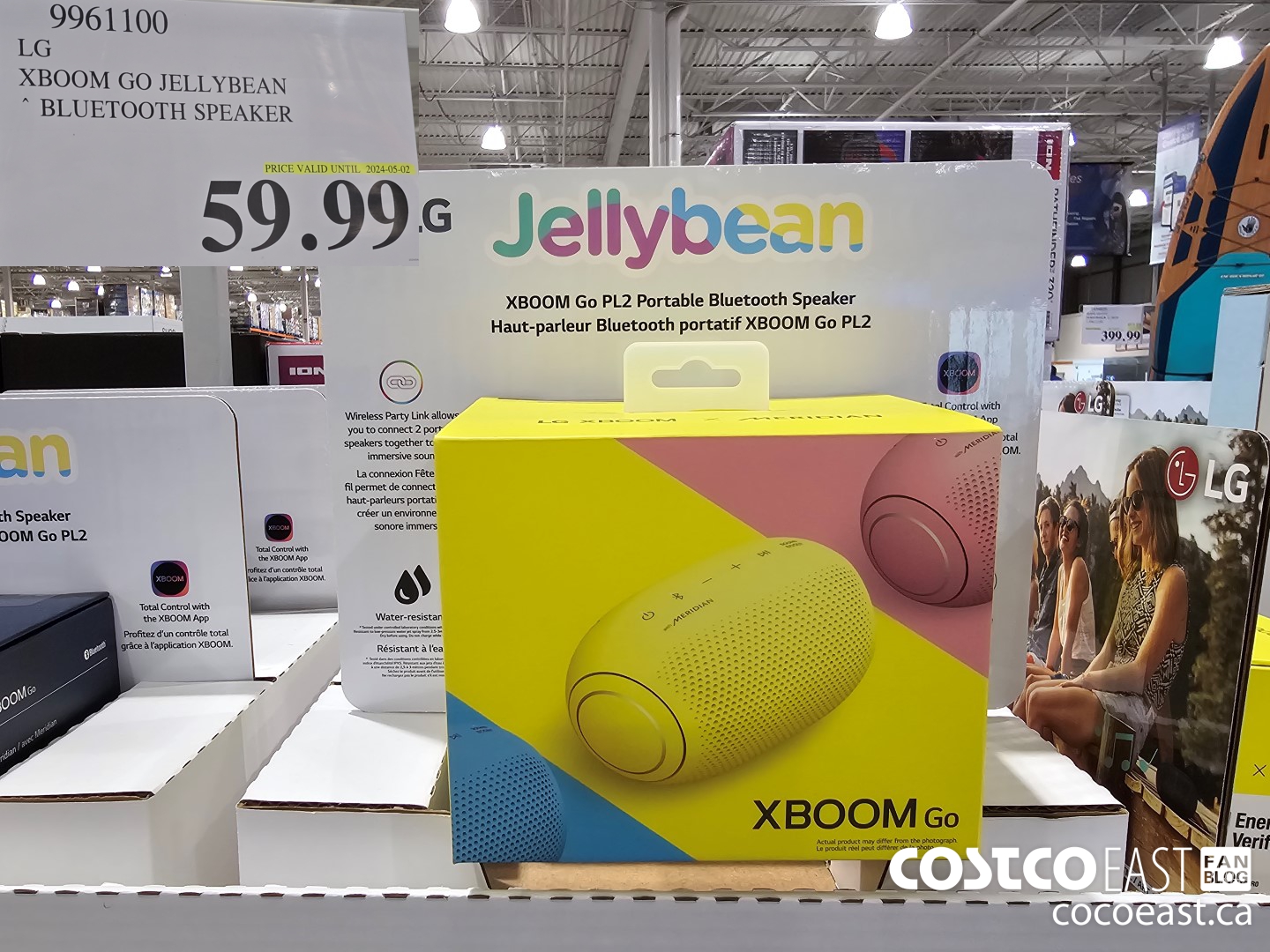 9961100 LG XBOOM GO JELLYBEAN BLUETOOTH SPEAKER $59.99