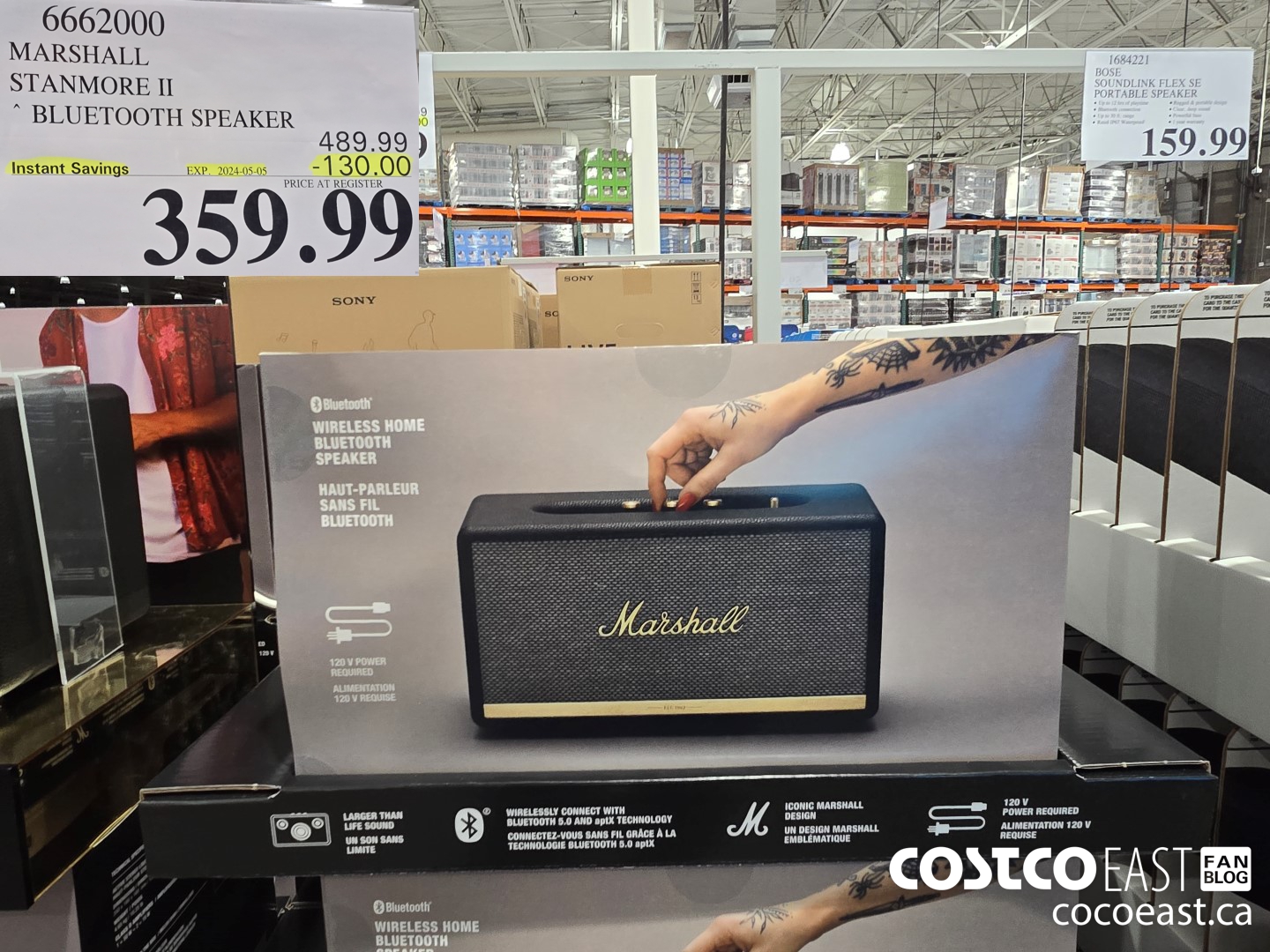 6662000 MARSHALL STANMORE II BLUETOOTH SPEAKER ($130.00 INSTANT SAVINGS EXPIRES ON 2024-05-05) $359.99