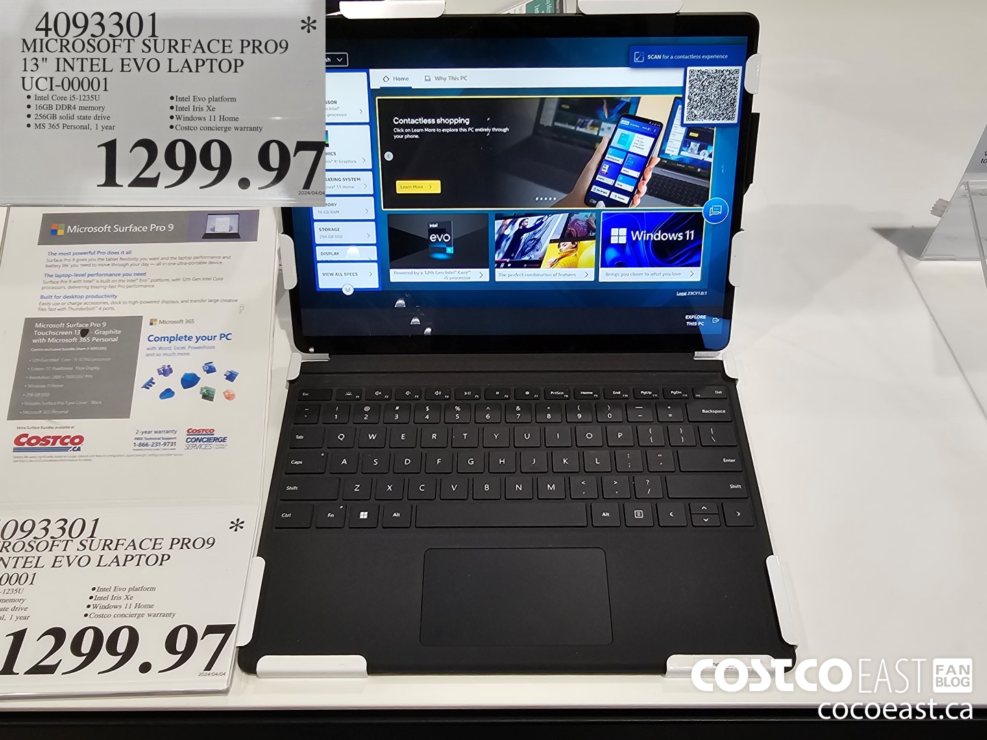 4093301 MICROSOFT SURFACE PRO9 13