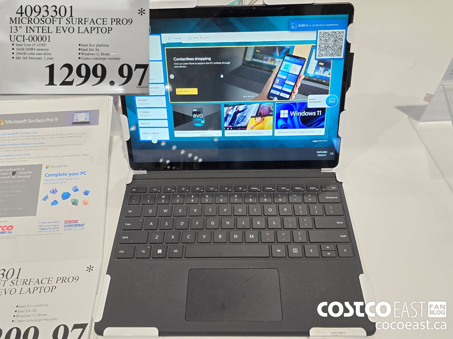 4093301 MICROSOFT SURFACE PRO9 13