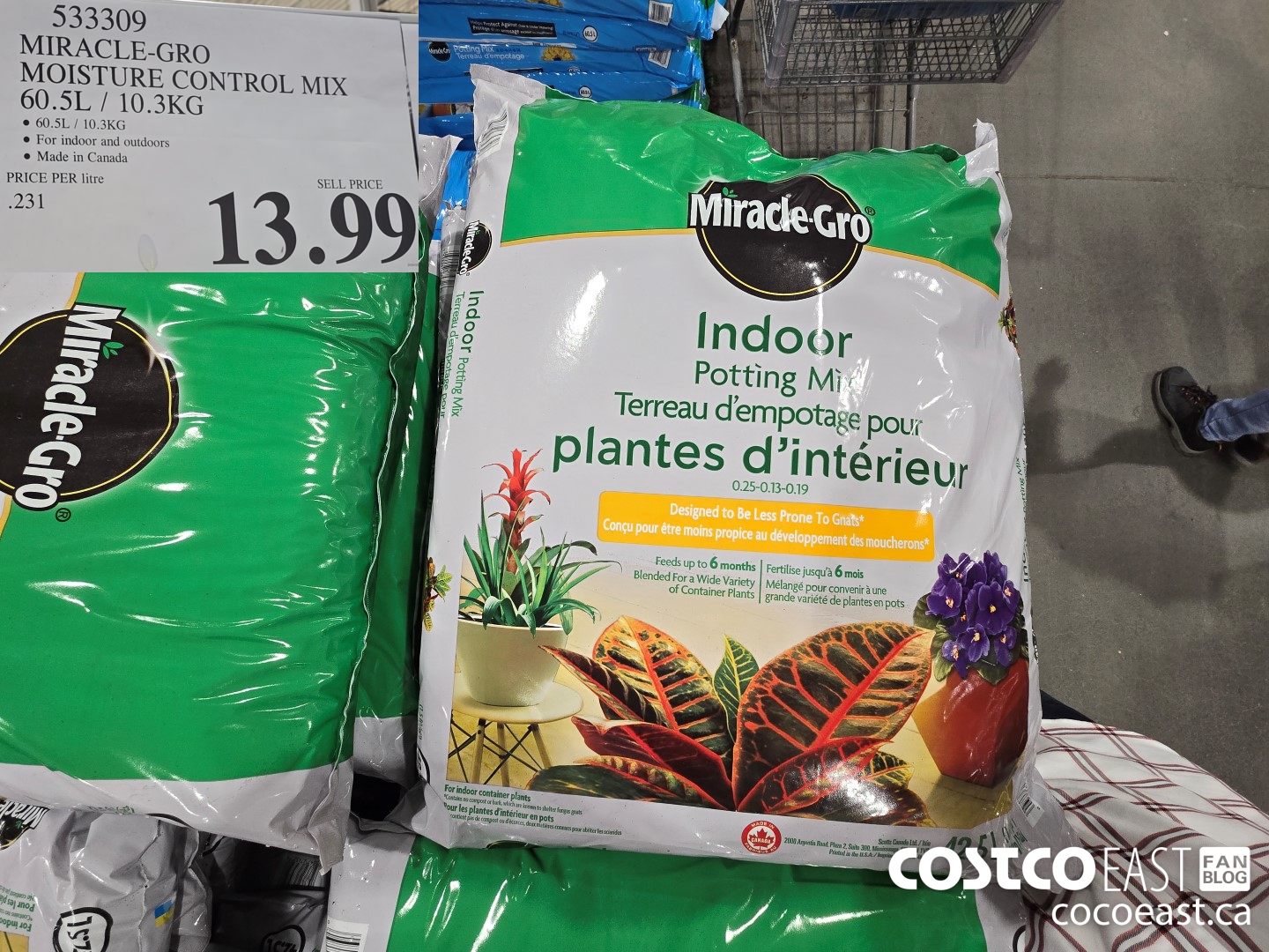 533309 MIRACLE-GRO MOISTURE CONTROL MIX 60L / 10.3 KG $13.99