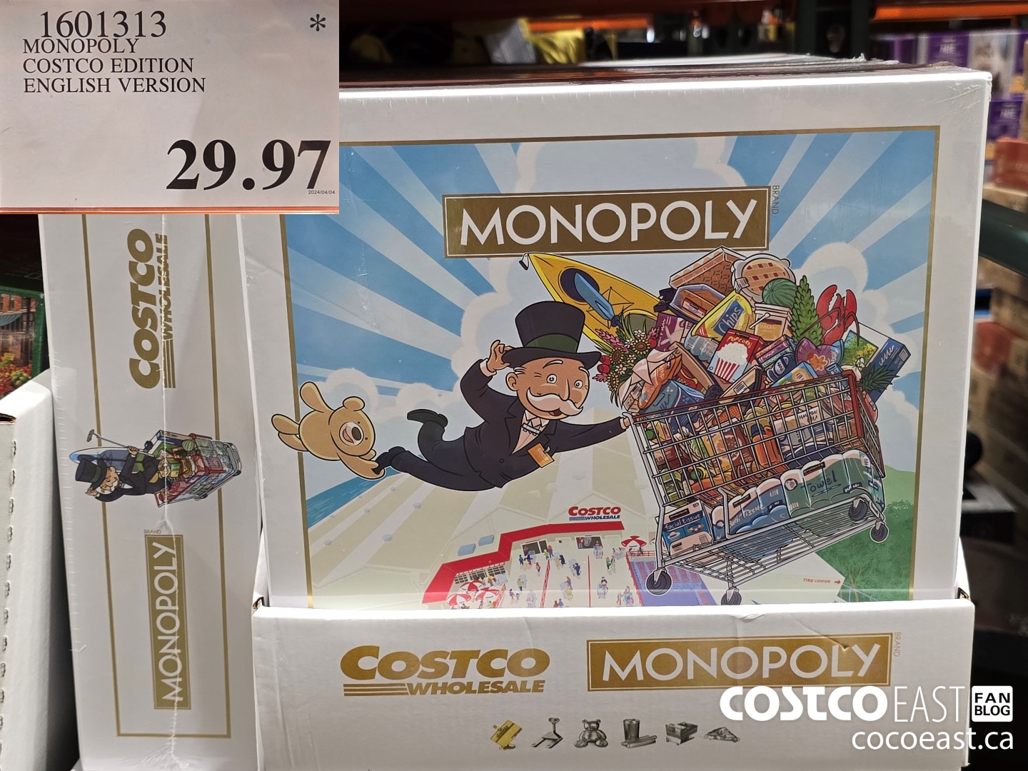 1601313 MONOPOLY COSTCO EDITION ENGLISH VERSION $29.97