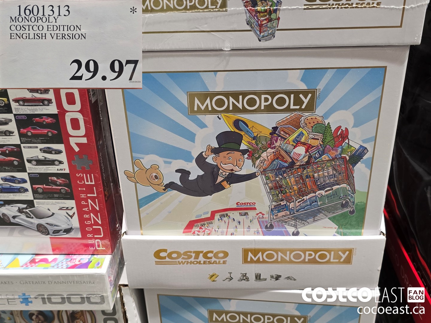 1601313 MONOPOLY COSTCO EDITION ENGLISH VERSION $29.97