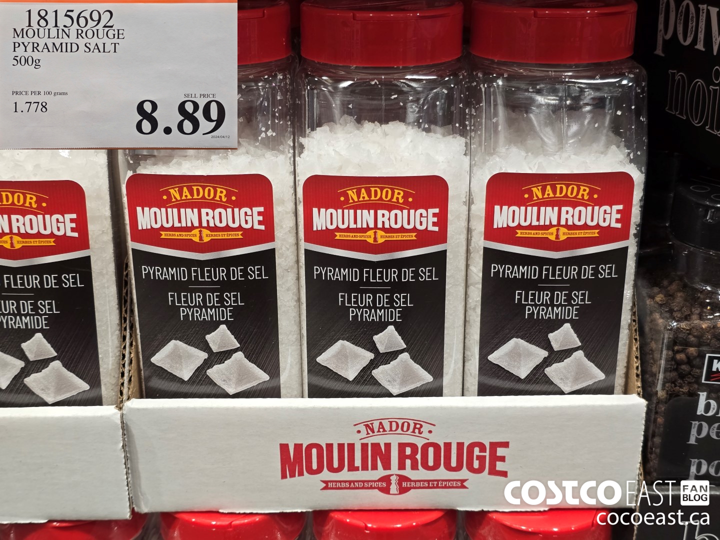 1815692 MOULIN ROUGE PYRAMID SALT 500 G $8.89