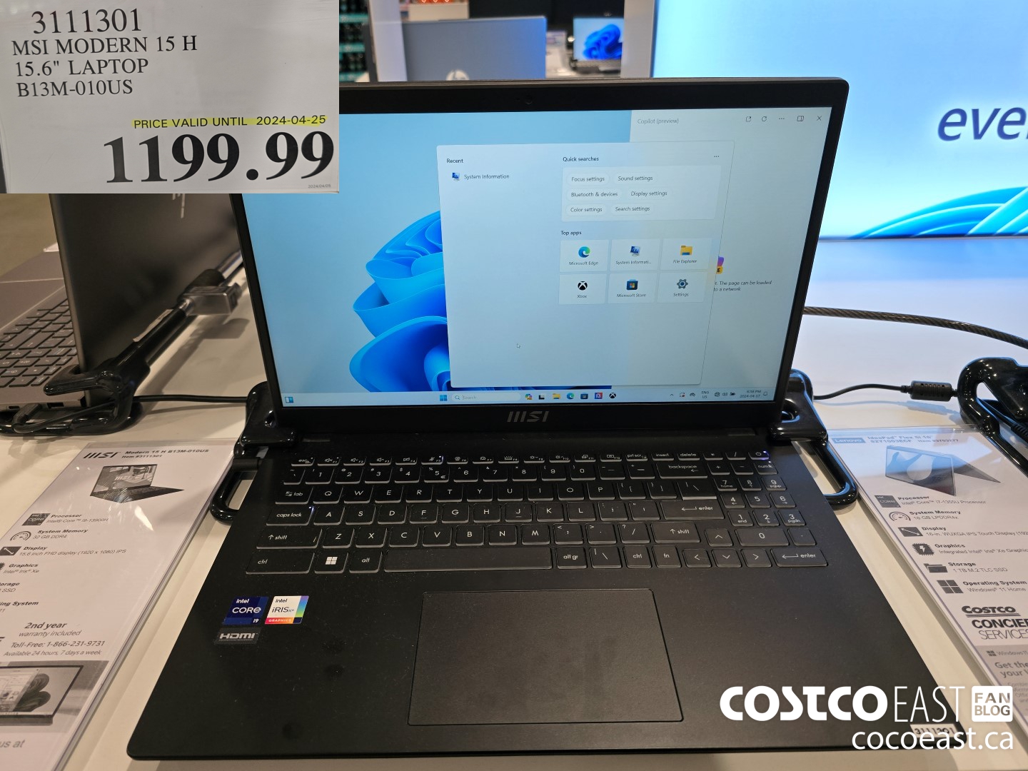 3111301 MSI MODERN 15 H 15.6