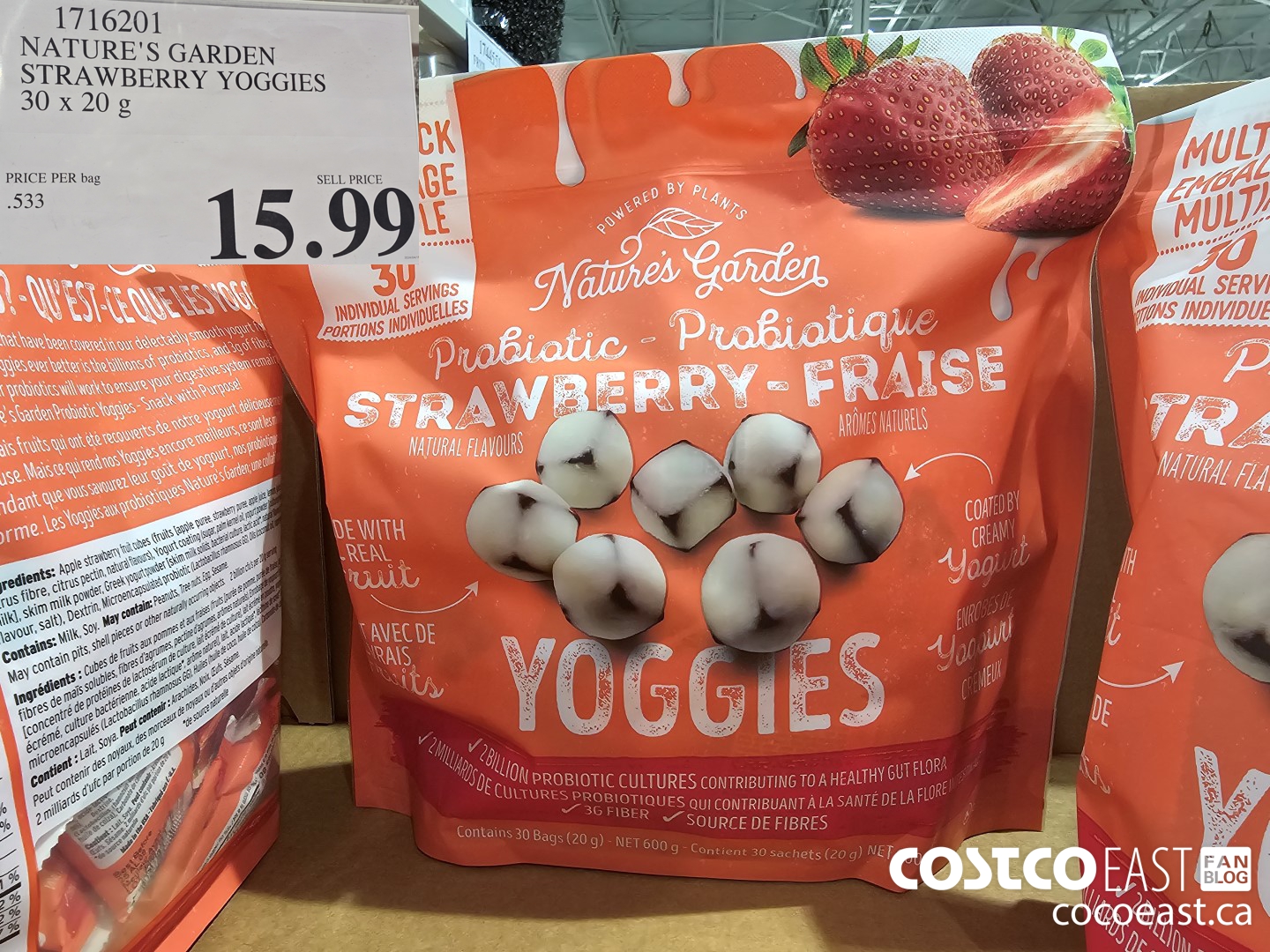 1716201 NATURE'S GARDEN STRAWBERRY YOGGIES 30 x 20 g $15.99