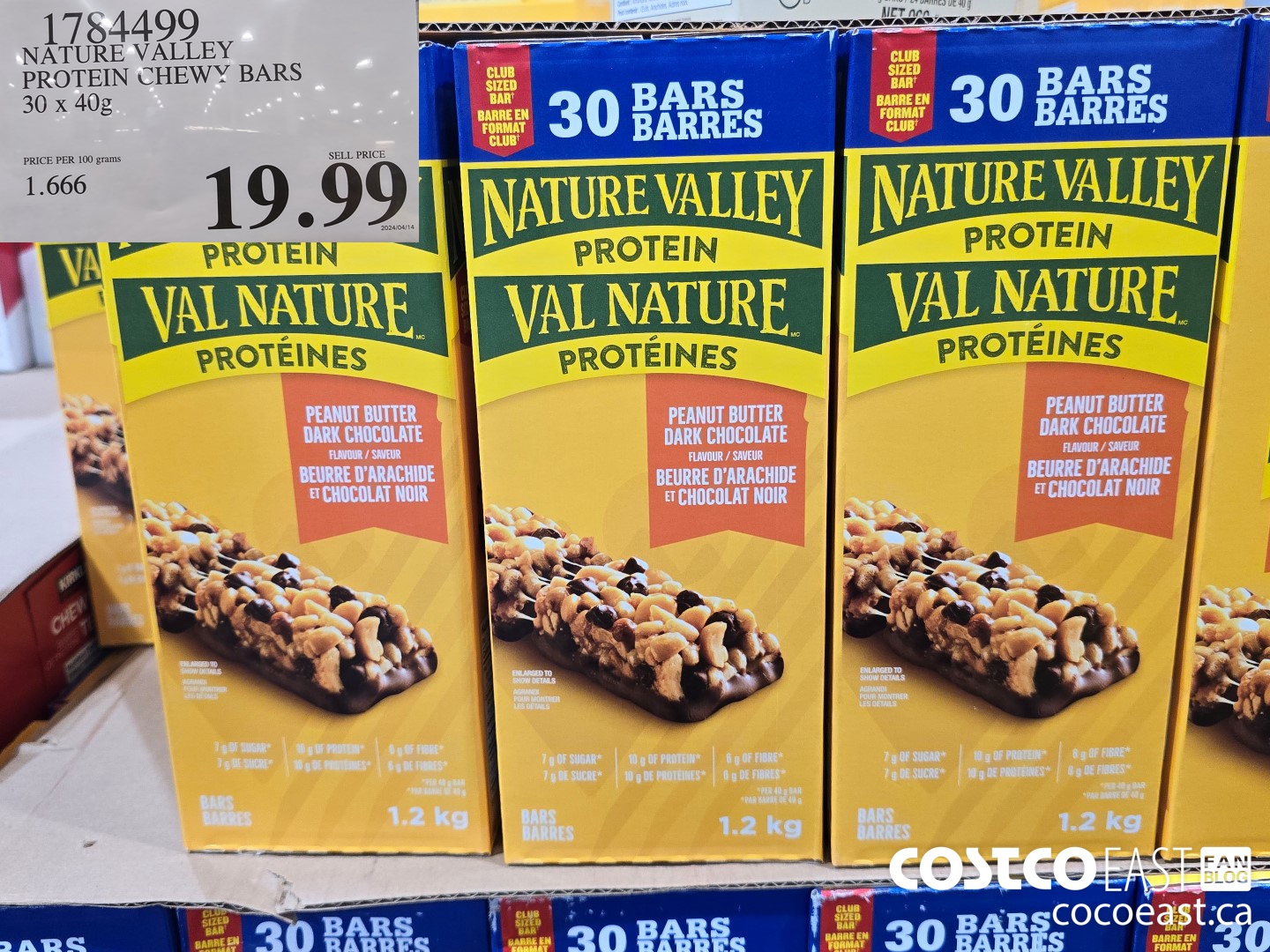 1784499 NATURE VALLEY PROTEIN CHEWY BARS 30 x 40G $19.99