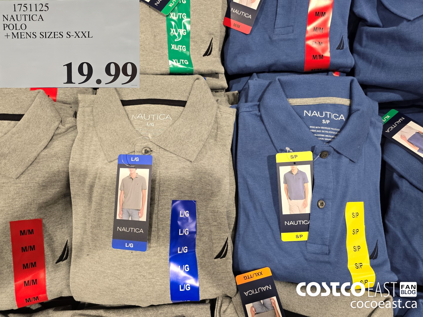 1751125 NAUTICA POLO MENS SIZES S-XXL $19.99