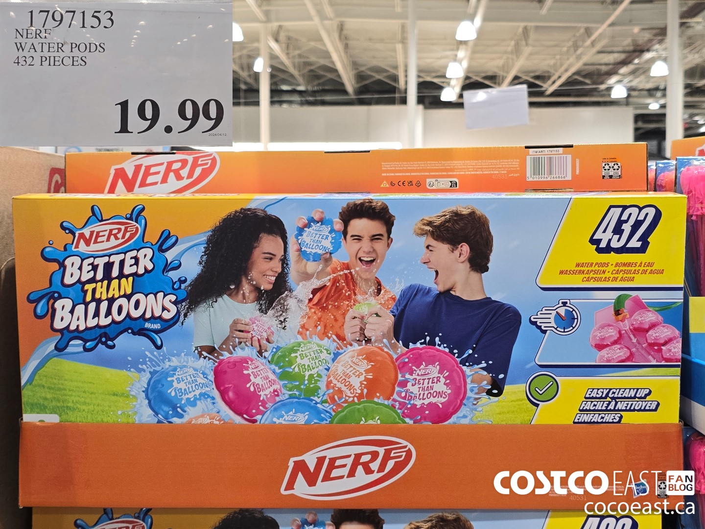 1797153 NERE WATER PODS 432 PIECES $19.99