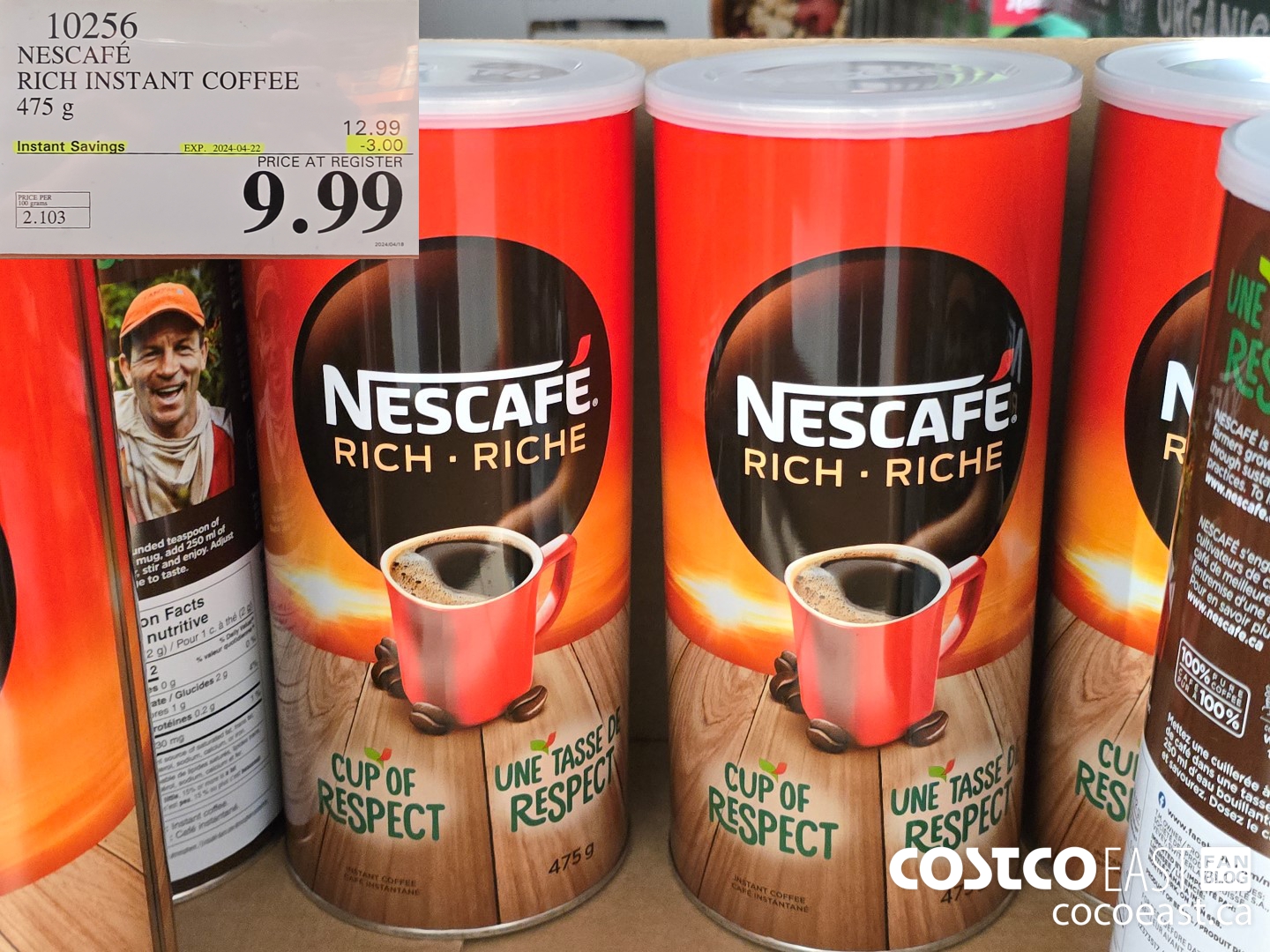 10256 NESCAFE RICH INSTANT COFFEE 475 G ($3.00 INSTANT SAVINGS EXPIRES ON 2024-04-22) $9.99