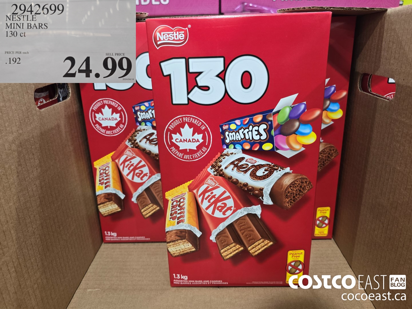 2942699 NESTLE MINI BARS 130 CT $24.99
