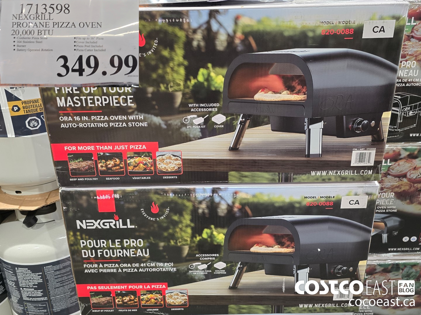 1713598 NEXGRILL PROVANE PIZZA OVEN 20,000 BTU $349.99