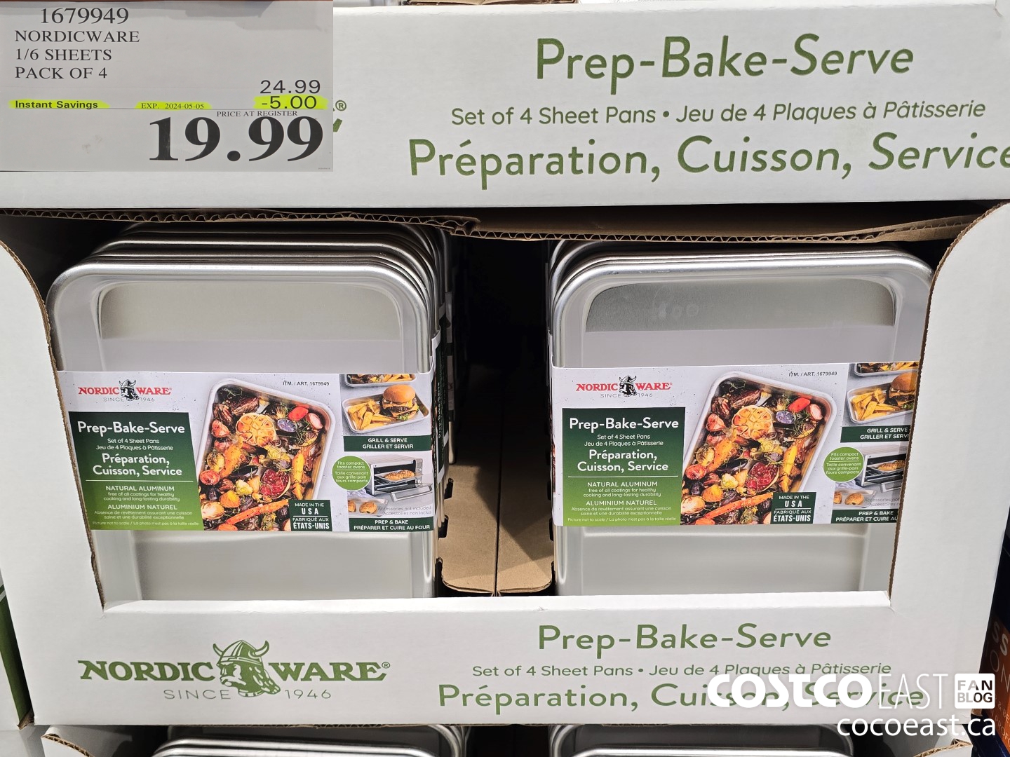 1679949 NORDICWARE 1/6 SHEETS PACK OF 4 ($5.00 INSTANT SAVINGS EXPIRES ON 2024-05-05) $19.99