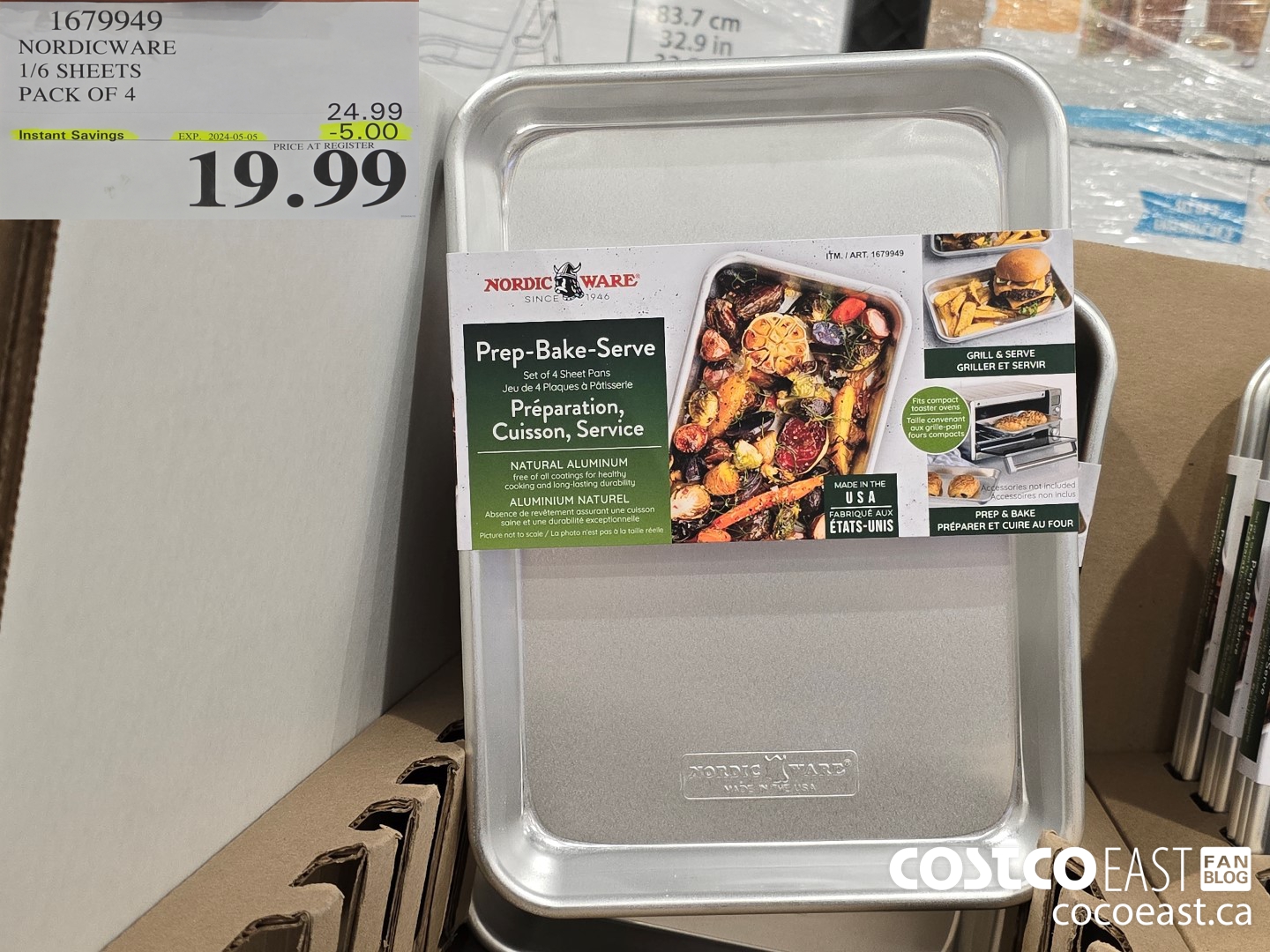 1679949 NORDICWARE 1/6 SHEETS PACK OF 4 ($5.00 INSTANT SAVINGS EXPIRES ON 2024-05-05) $19.99