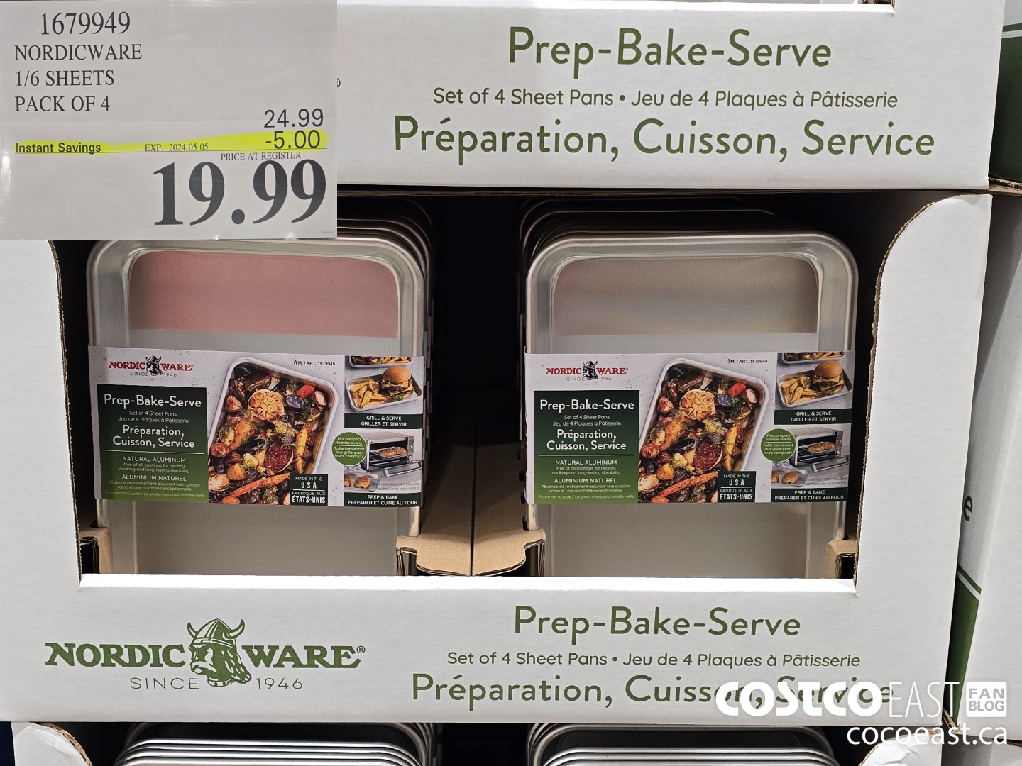 1679949 NORDICWARE 1/6 SHEETS PACK OF 4 ($5.00 INSTANT SAVINGS EXPIRES ON 2024-05-05) $19.99