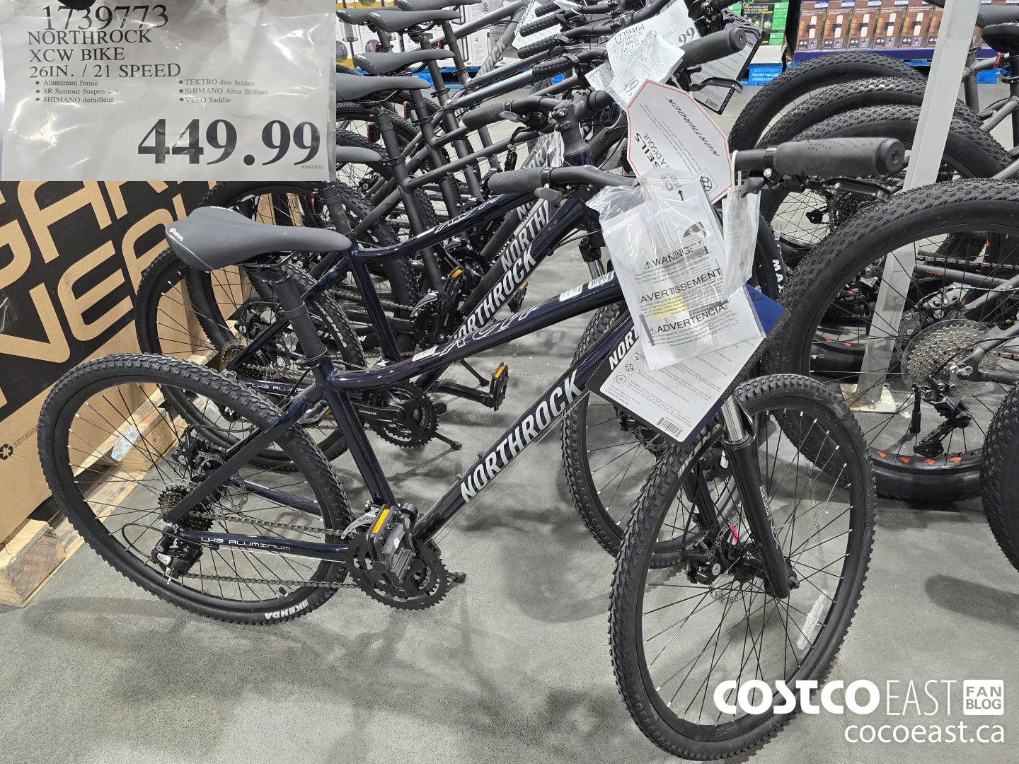 1739773 NORTHROCK XCW BIKE 26IN. / 21 SPEED $449.99