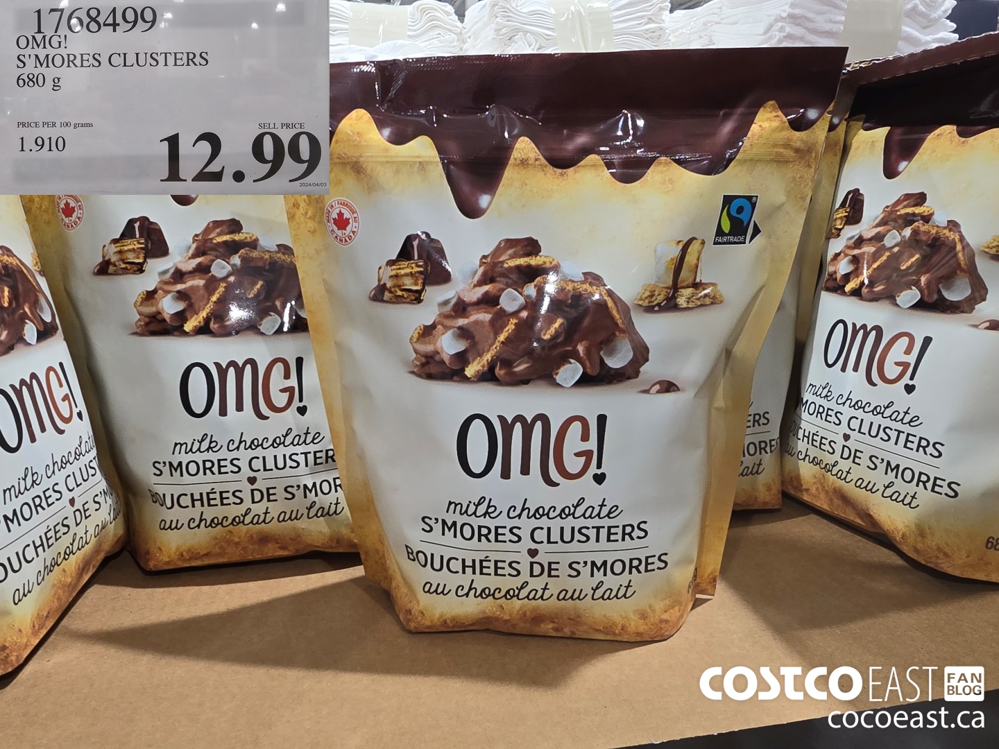 1768499 OMG! S'MORES CLUSTERS 680 G $12.99