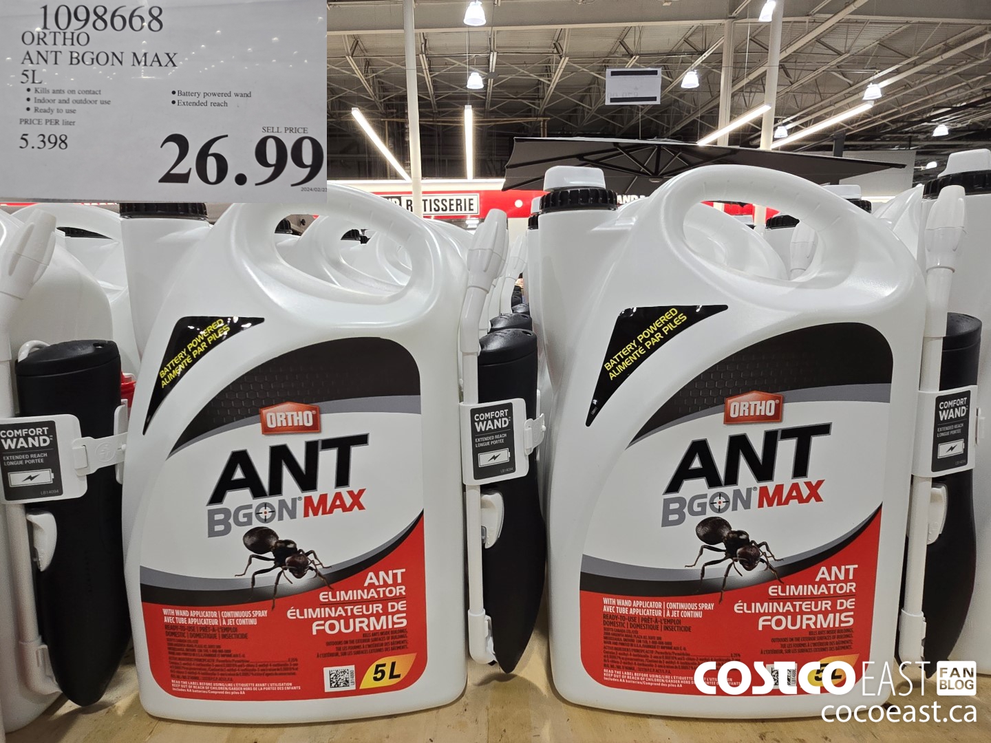1098668 ORTHO ANT BGON MAX 5L $26.99