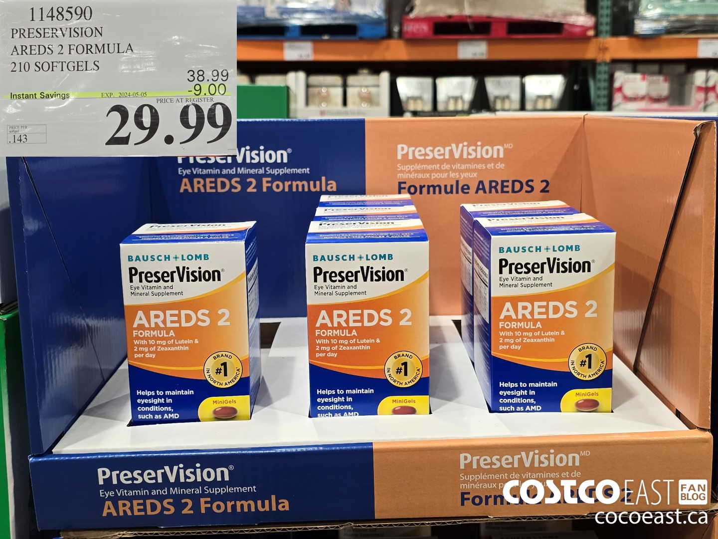1148590 PRESERVISION AREDS 2 FORMULA 210 SOFTGELS ($9.00 INSTANT SAVINGS EXPIRES ON 2024-05-05) $29.99
