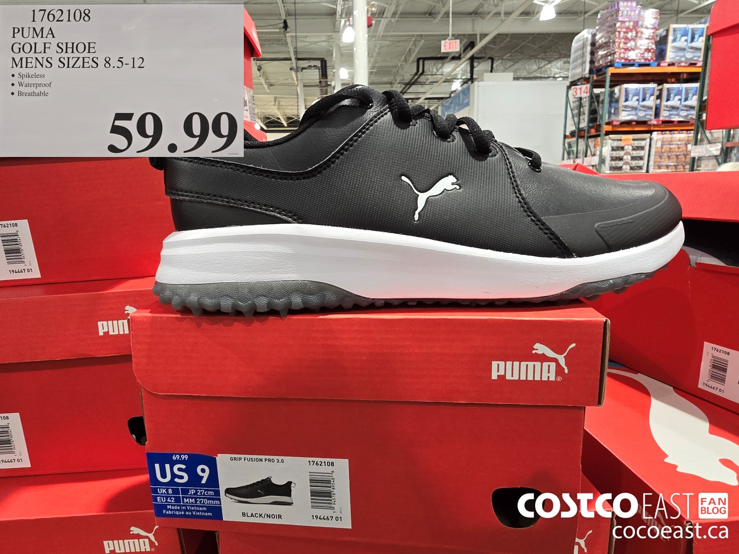 1762108 PUMA GOLF SHOE MENS SIZES 8.5-12 $59.99