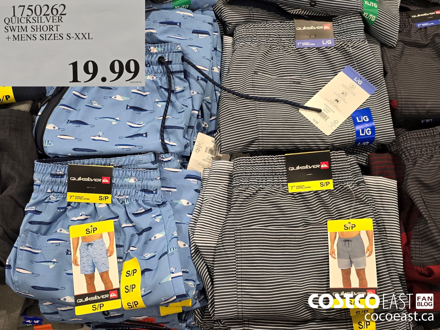 1750262 QUICKSILVER SWIM SHORT +MENS SIZES S-XXL $19.99