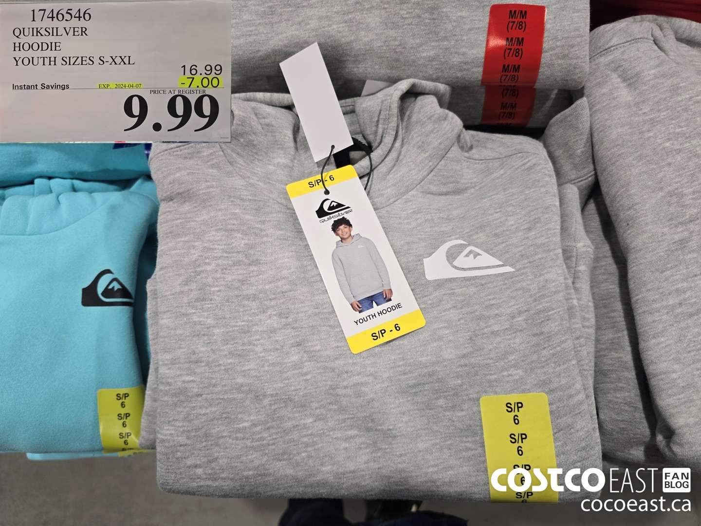 1746546 QUIKSILVER HOODIE YOUTH SIZES S-XXL ($7.00 INSTANT SAVINGS EXPIRES ON 2024-04-07) $9.99