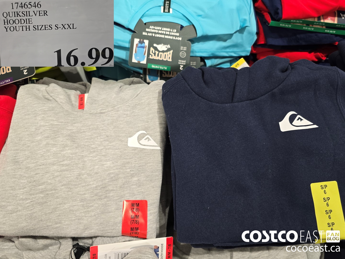 1746546 QUIKSILVER HOODIE YOUTH SIZES S-XXL $16.99