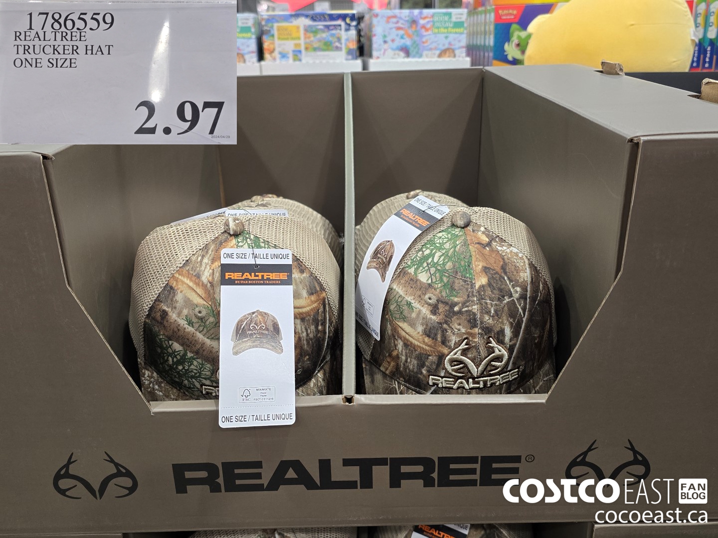 1786559 REALTREE TRUCKER HAT ONE SIZE $2.97