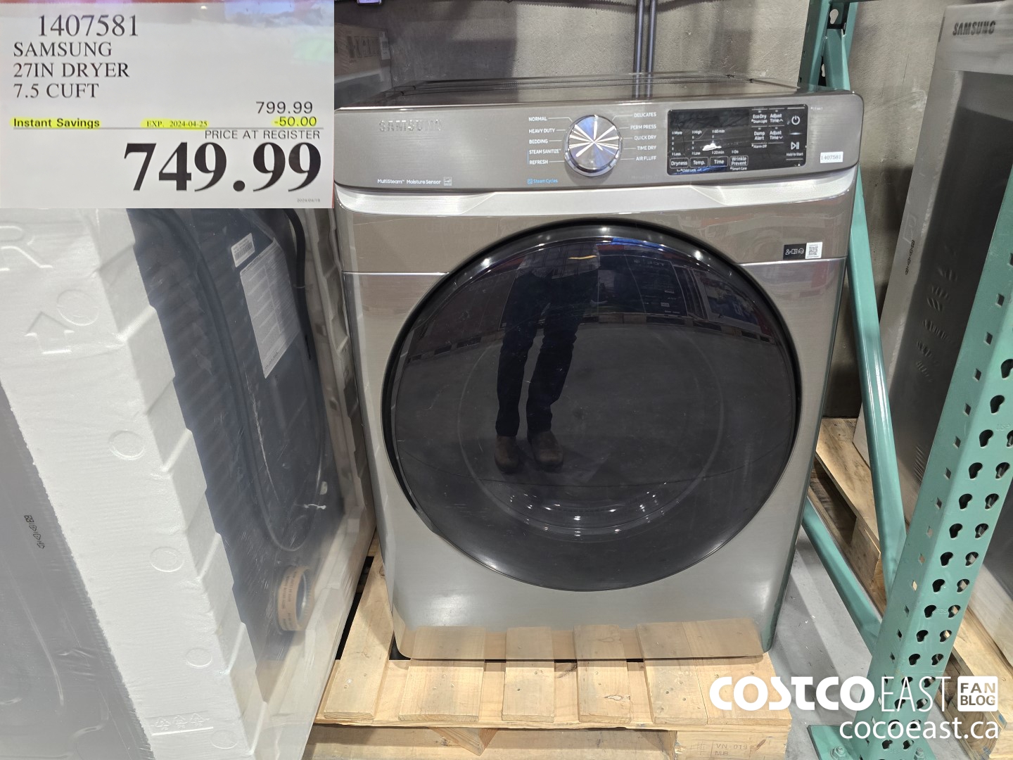 14075381 SAMSUNG 27IN DRYER 7.5 CUFT ($50.00 INSTANT SAVINGS EXPIRES ON 2024-04-25) $749.99