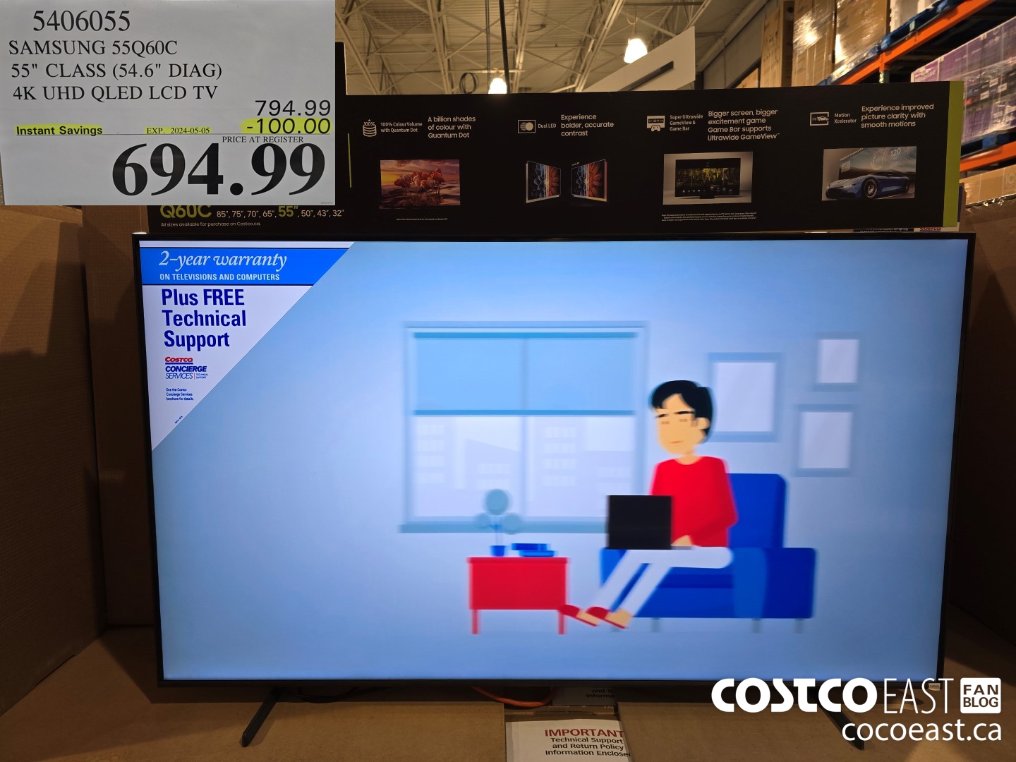 5406055 SAMSUNG 55Q60C 55