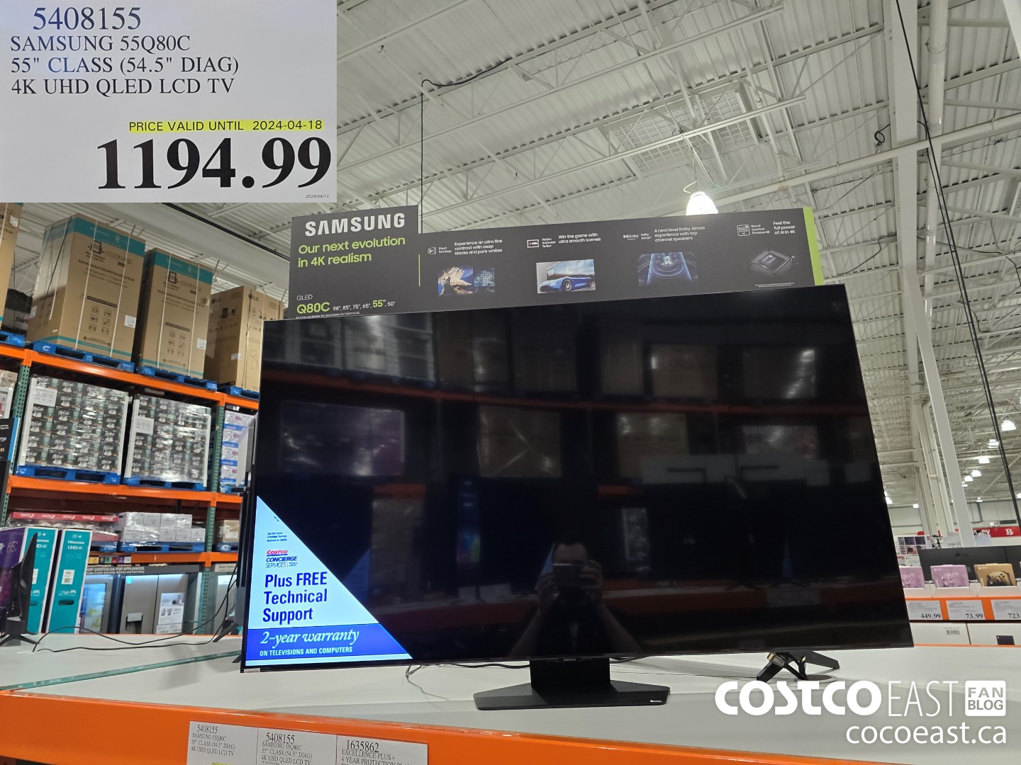 5408155 SAMSUNG 55Q80C 55