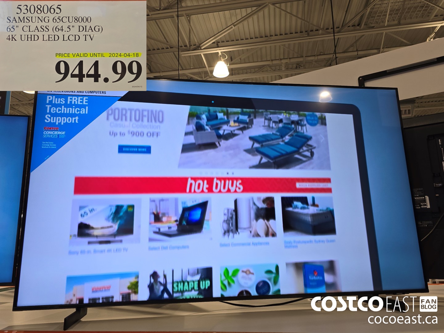 5308065 SAMSUNG 65CU8000 65