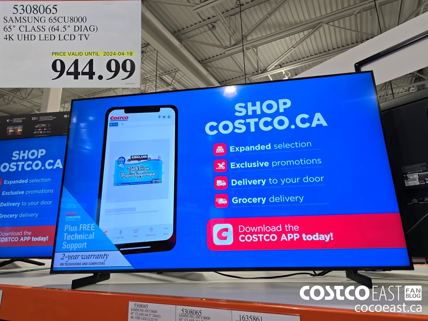 5308065 SAMSUNG 65CU8000 65