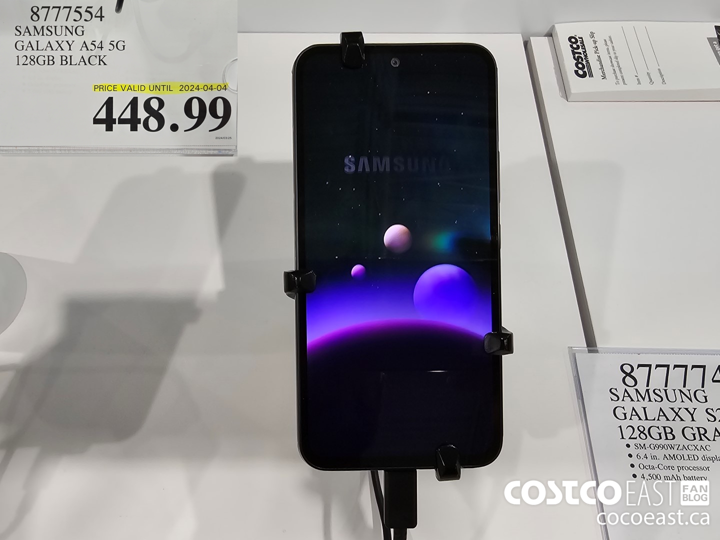 8777554 SAMSUNG GALAXY A54 5G 128GB BLACK $448.99