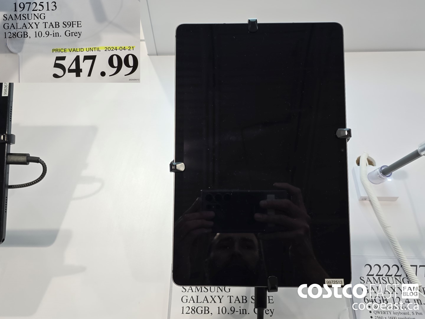 1972513 SAMSUNG GALAXY TAB S9FE 128GB, 10.9-in. Grey $547.99