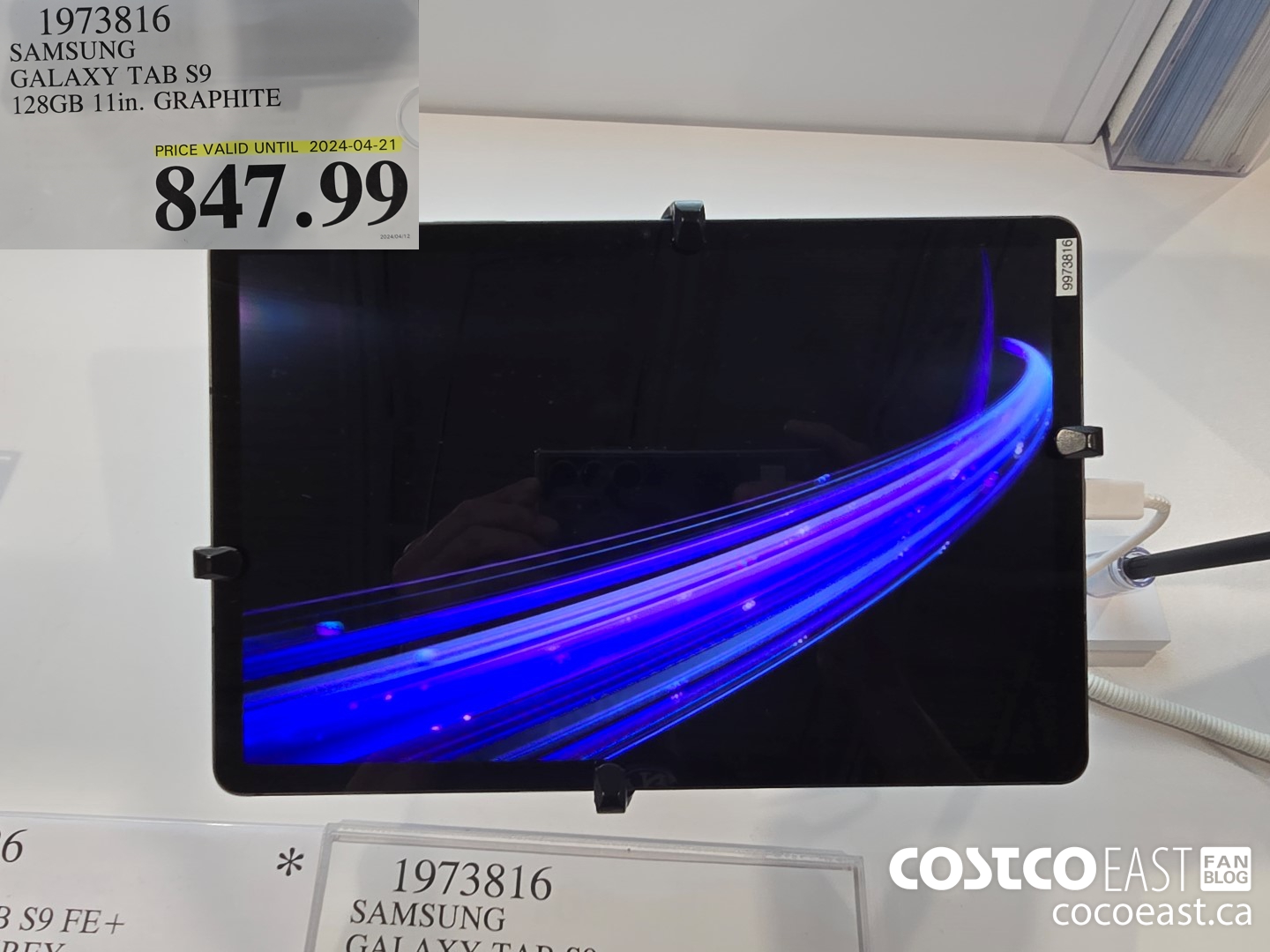 1973816 SAMSUNG GALAXY TAB S9 128GB 11 in. GRAPHITE $847.99