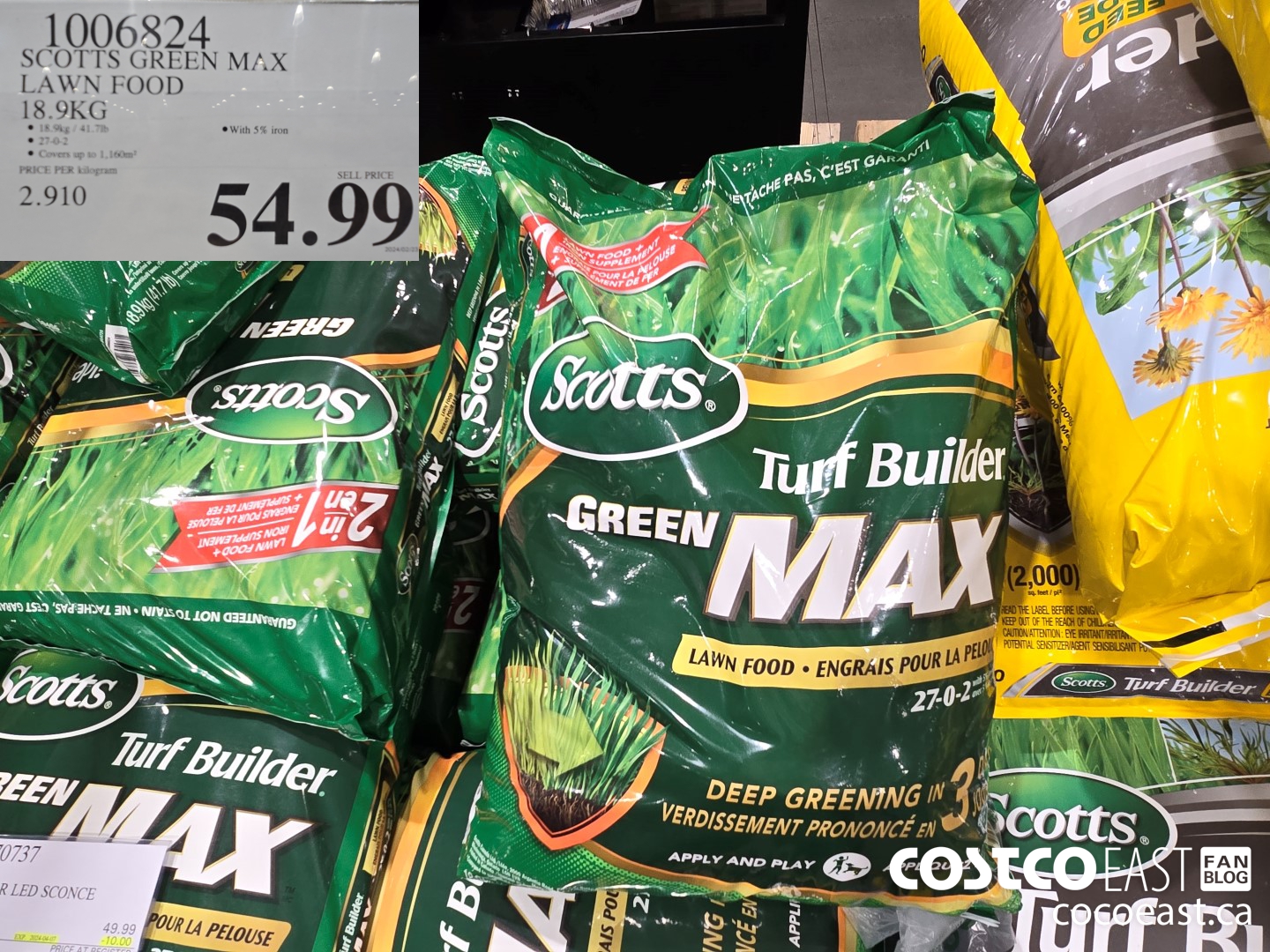 1006824 SCOTTS GREEN MAX LAWN FOOD 18.9kg $54.99