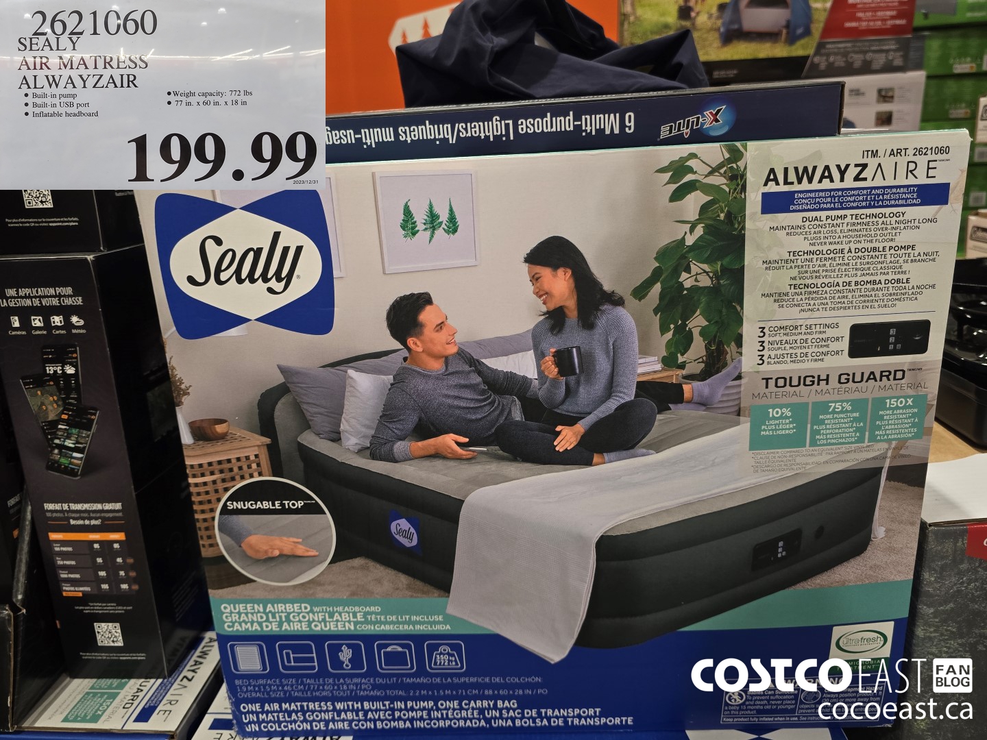 2621060 SEALY AIR MATRESS ALWAYZAIR $199.99