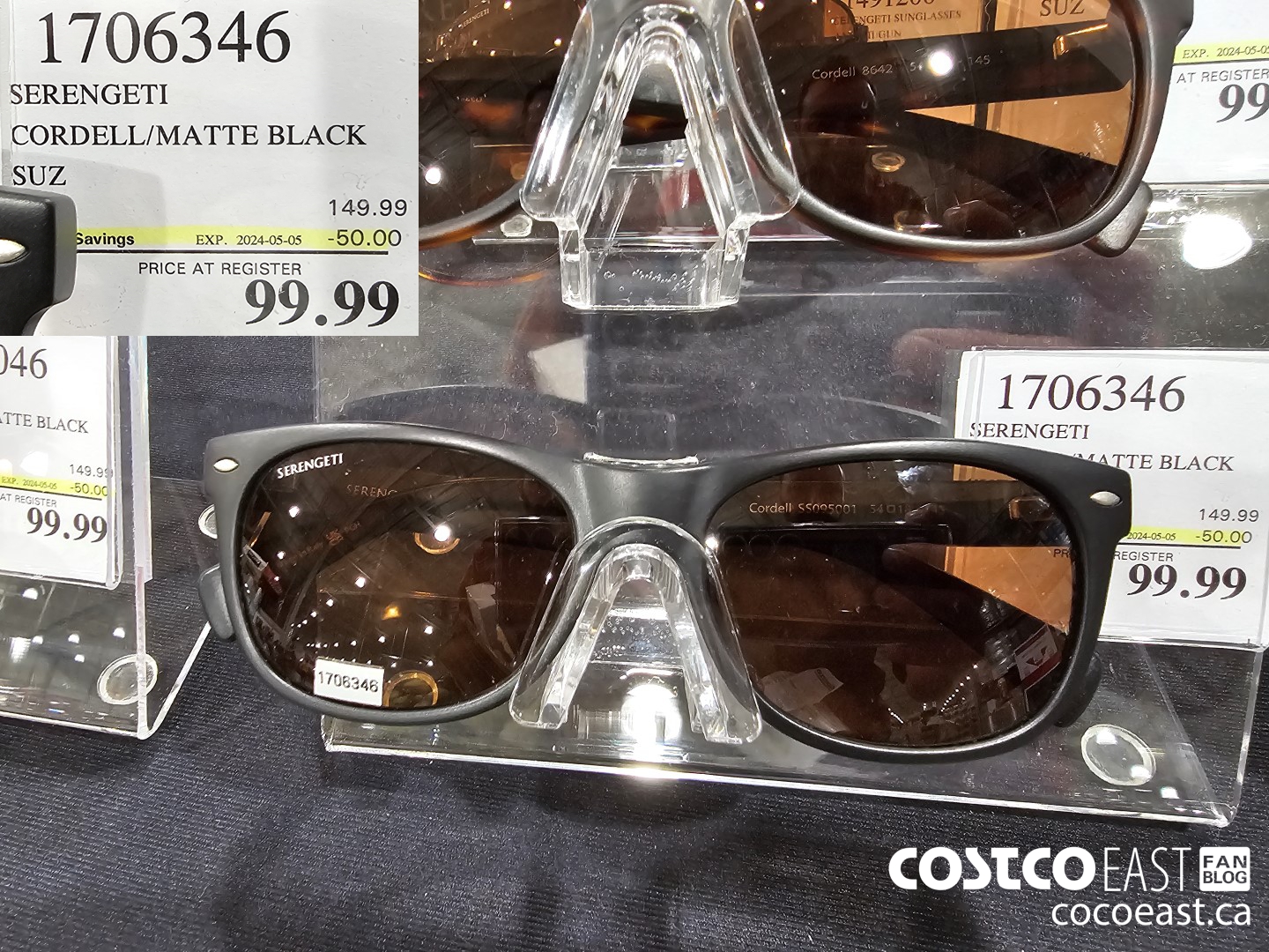 1706346 SERENGETI CORDELL/MATTE BLACK SUZ ($50.00 INSTANT SAVINGS EXPIRES ON 2024-05-05) $99.99