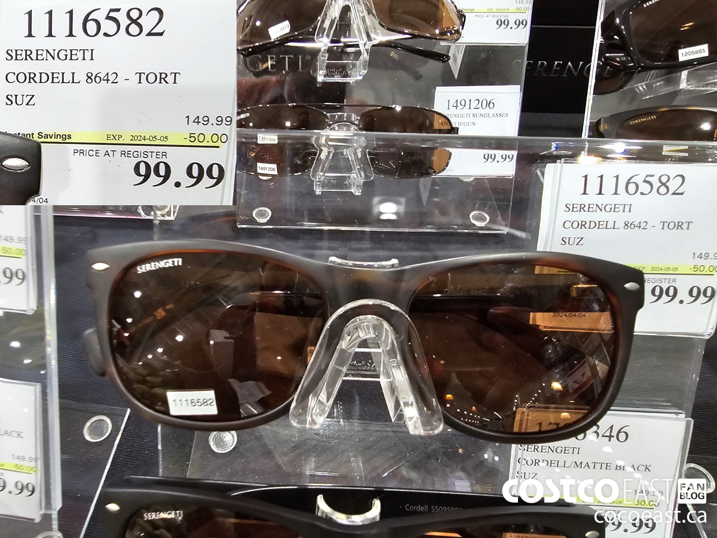 1116582 SERENGETI CORDELL 8642 - TORT SUZ ($50.00 INSTANT SAVINGS EXPIRES ON 2024-05-05) $99.99