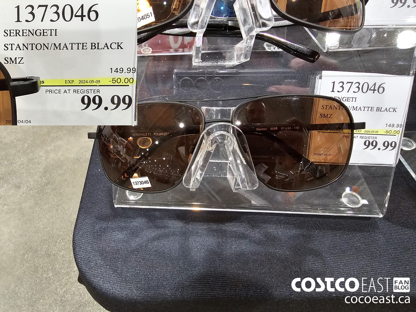 1373046 SERENGETI STANTON/MATTE BLACK SMZ ($50.00 INSTANT SAVINGS EXPIRES ON 2024-05-05) $99.99