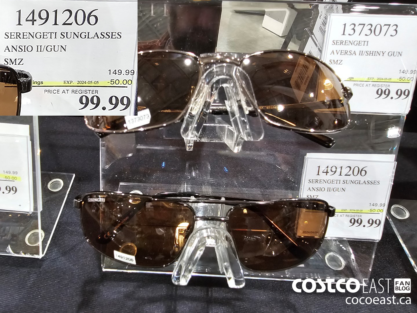 1491206 SERENGETI SUNGLASSES ANSIO II/GUN ($50.00 INSTANT SAVINGS EXPIRES ON 2024-05-05) $99.99