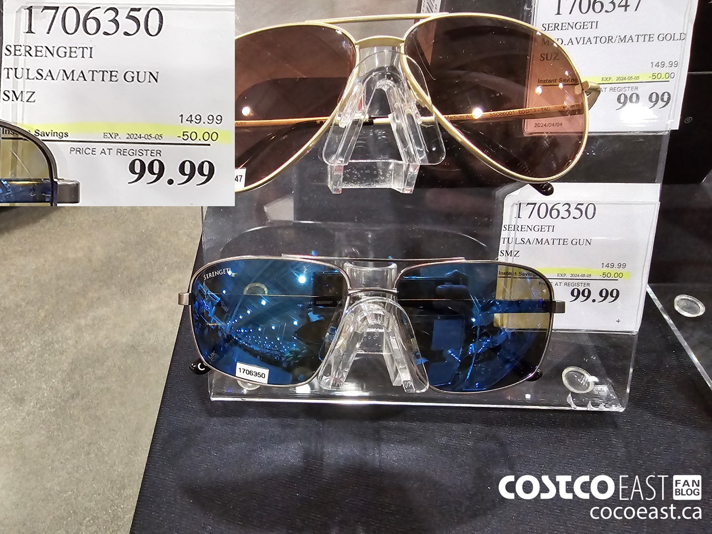 1706350 SERENGETI TULSA/MATTE GUN SMZ ($50.00 INSTANT SAVINGS EXPIRES ON 2024-05-05) $99.99