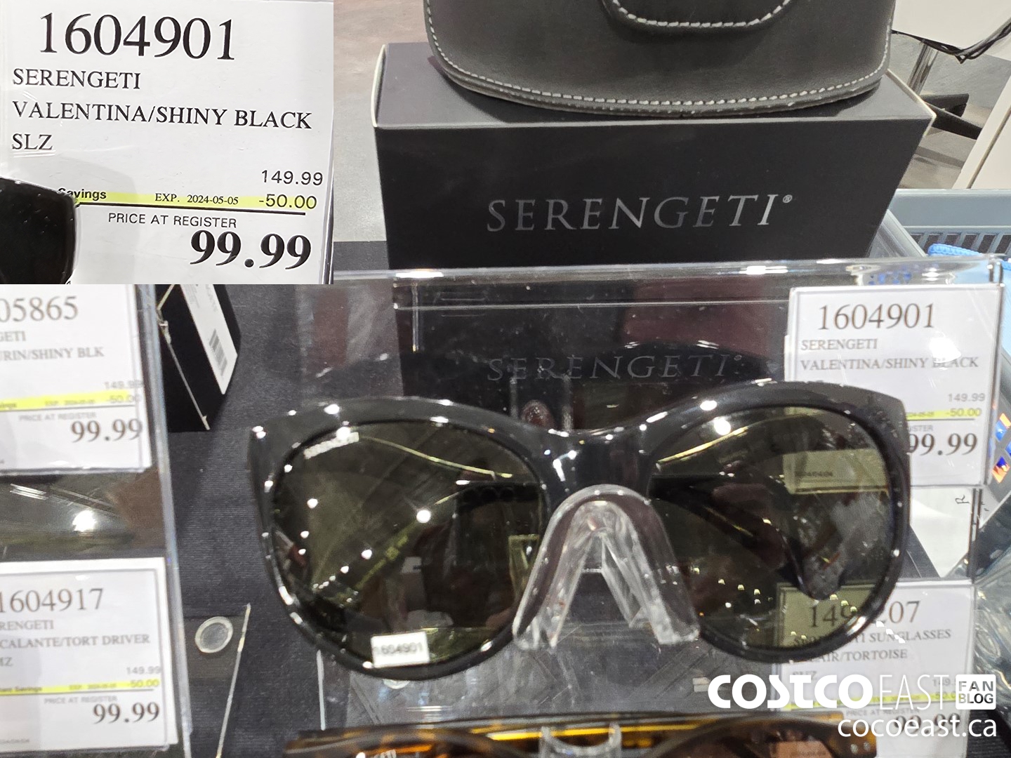 1604901 SERENGETI VALENTINA/SHINY BLACK SLZ ($50.00 INSTANT SAVINGS EXPIRES ON 2024-05-05) $99.99